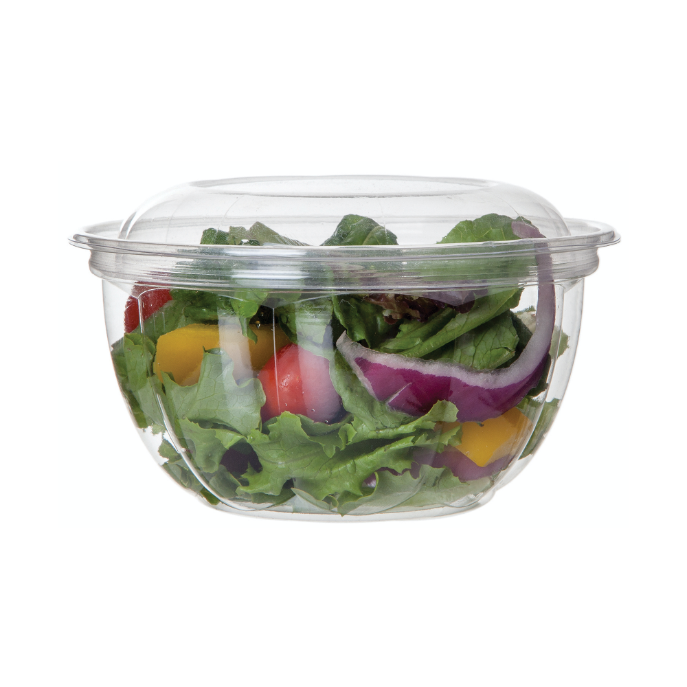 Salată Bol salată bio din PLA cu capac  (530 ml) - 50 Buc - greenstic.ro