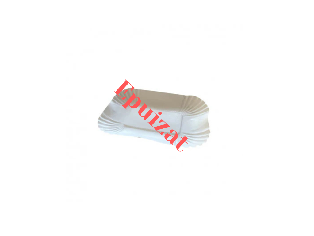 Tavă hârtie 13x19x3 cm - 200 Buc - greenstic.ro