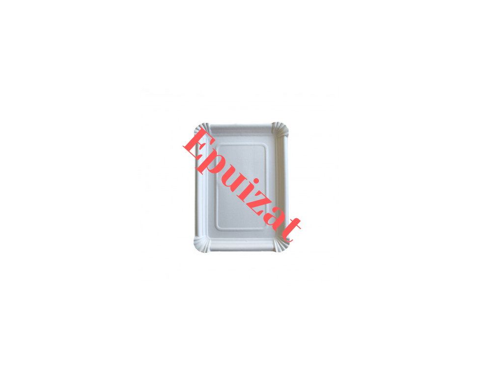 Tavă Tavă pătrată de hârtie 190x275 mm - 200 Buc - greenstic.ro