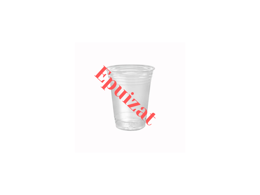 Pahar Pahar din plastic reciclat Rpet (Ø95mm) 250 ml - 50 Buc/Set - greenstic.ro