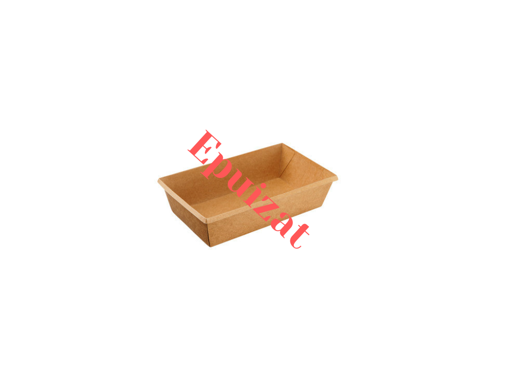 Hârtie Kraft Eco-tray kraft 800 ml - 50 buc - greenstic.ro