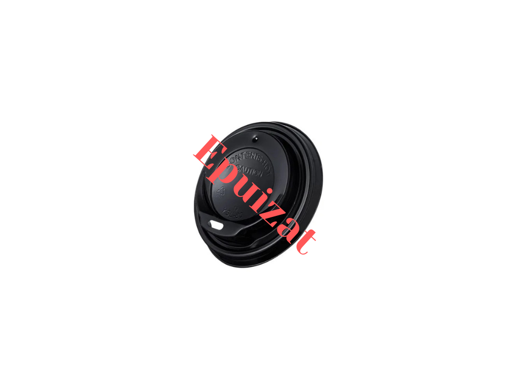 Pahar Capac negru Bio din CPLA 80 mm - 100 Buc - greenstic.ro