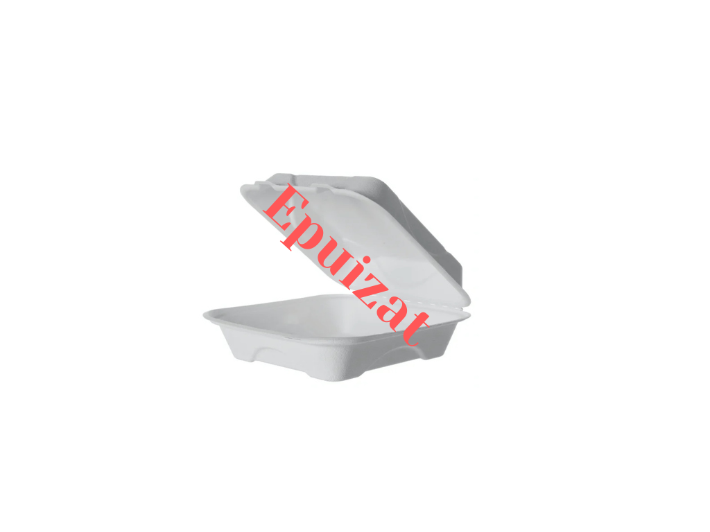 Caserole BIO din trestie de zahăr 205x205x65 mm - 100 buc - greenstic.ro