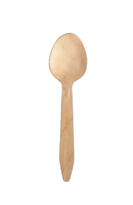 Tacâmuri Lingură din lemn 160mm - 100 buc - greenstic.ro
