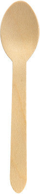 Tacâmuri GS Lingură lemn fără ceară  160 mm - 100 Buc - greenstic.ro